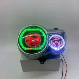 Lampu Tiger Pece Set Biled Gen 2 RGB Sharingan Putar Motor Full RGB