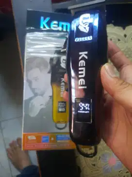 Alat cukur rambut kumis jenggot kemei terbaru 2025 tipe km709a fullset