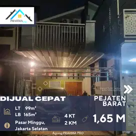 Pejaten Jakarta Selatan Dijual Rumah 2 Lantai Bebas Banjir Siap Huni