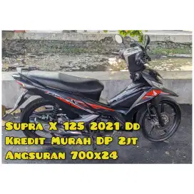 Supra X 125cc 2021 Hitam Doff Mesin TOP