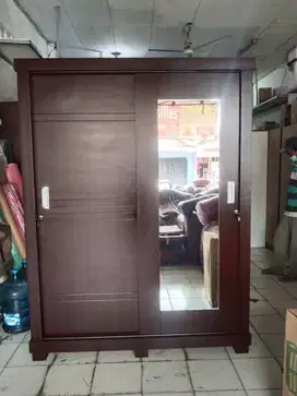 Dijual lemari pakaian sliding jumbo 2 pintu lemari pakaian