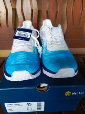 Sepatu running lari mills enermax cushion baru size 43 nike 910 adidas