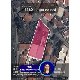 Dijual Tanah Strategis 1.328 m, Lebar Muka 25 m – Hanya 3,5 Juta/m!