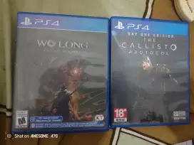 Kaset PS4 Wo long & Calisto protocol, only Cod Sunter