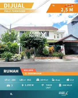Dijual Rumah Induk Full Perabot & Rumah Kos Di Borobudur Malang