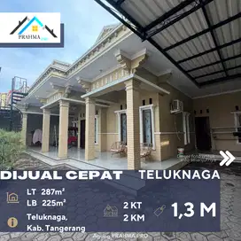 Teluknaga Tangerang Dijual Rumah Halaman Luas Harga Dibawah Pasaran