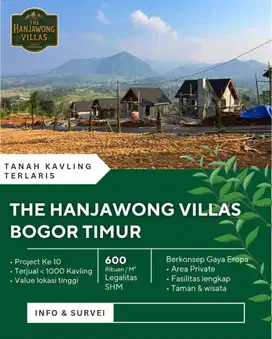 Jual cepat tanah kavling SHM the hanjawong Villas bogor timur