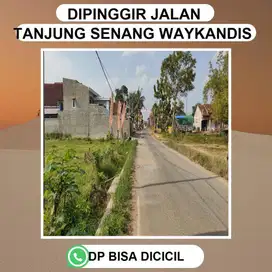 KAVLING RUMAH NEMPEL JALAN UTAMA TANJUNG SENANG DEKAT PASAR DAN RS