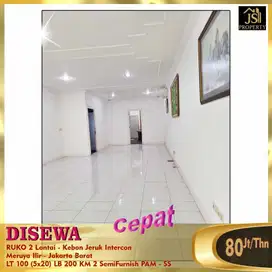DISEWA MURAH RUKO 2 LANTAI COCOK UNTUK KANTOR GUDANG KEBON JERUK