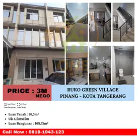 RUKO GREEN VILLAGE, PINANG - KOTA TANGERANG
