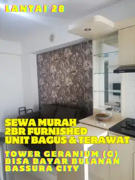 SEWA MURAH 4 JUTA/BLN 2BR FURNISHED TOWER G APARTEMEN BASSURA CITY