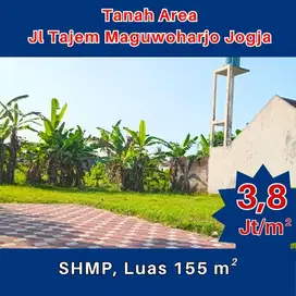 Di Jual Tanah Jogja 500 Juta-an 2 Menit Jl Tajem Maguwoharjo