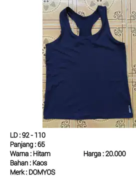 TANKTOP DOMYOS HITAM