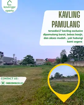 TANAH KAVLING PREMIUM DEKAT KAMPUS UNPAM (PAMULANG), AKSES TOL MUDAH