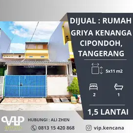 DIJUAL : Rumah 1,5 Lantai di Griya Kenanga, Cipondoh, Tangerang