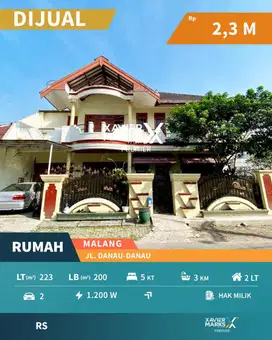 Dijual Rumah Luas Dekat UB Suhat di Lowokwaru Malang Bisa Untuk Kos