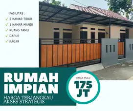 Rumah cluster idealis 2 kamar akses strategis dekat jalan utama
