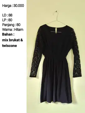Dress Warna Hitam