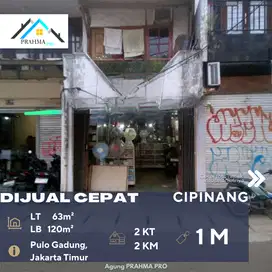 Cipinang Jaktim Jual Cepat Rumah Pinggir Jalan Raya Cocok Untuk Usaha
