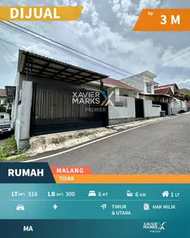 Properti Langka Dijual Rumah Modern di Tidar Sukun Kota Malang