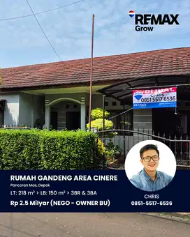 DIJUAL CEPAT OWNER BU RUMAH GANDENG AREA PANCORAN MAS BISA SPLIT SURAT