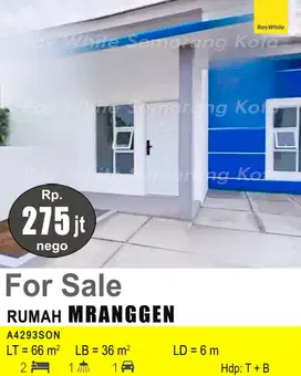 DIJUAL RUMAH DI MRANGGEN A4293
