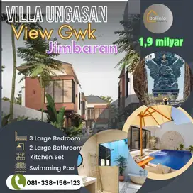 Jual Villa Ready View Gwk statue Bongkeker Ungasan Jimbaran Bali