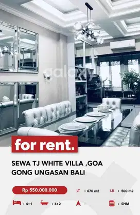 SEWA TJ WHITE VILLA CANTIK BAGUS ASRI NYAMAN DI GOA GONG UNGASAN KUTA