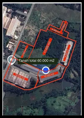 Dijual/Disewakan kavling luas 2Ha, Tanggerang Banten Ciujung