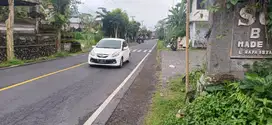 di jual tanah strtegis pinggir jalan view lembah   dan sungai  luas