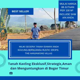 Jual cepat tanah kavling ekslusif, strategis, aman dan menguntungkan