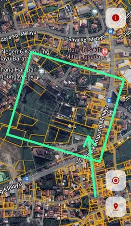 Dijual Tanah Zona Kuning Seberang Komplek Garuda Teluk Naga Tangerang