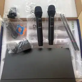 mic wireless  sound lab U8000.baru full set (dus gantian)