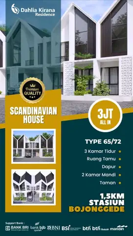 DAHLIA KIRANA RESIDENCE BOJONG GEDE BISA KPR PROSES DI BANTU AKAD.