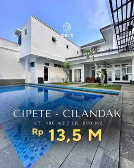 Harga Menarik Rumah Ada Private Pool di Cipete Cilandak Jakarta Selat