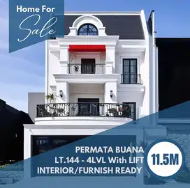 Rumah Mewah 3.5 Lantai Di Permata Buana Jakarta Barat Bonus Lift