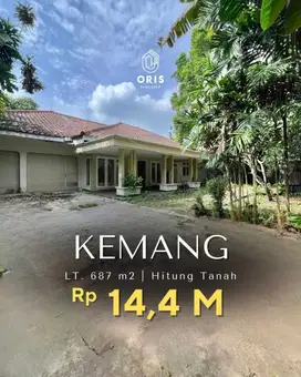 Rumah Hitung Tanah Best Location di Kemang Jakarta Selatan