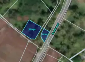 500 sqm land with rice fields, mountain and ocean views in Bengkel Sar