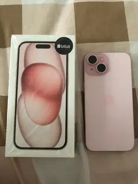 Jual murah dan Cepat IPHONE 15 Soft Pink 125 GB