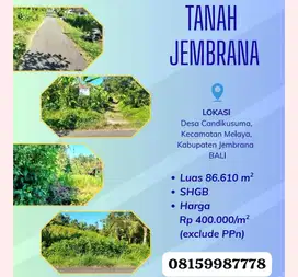 Dijual Tanah SHGB Jembrana, Bali