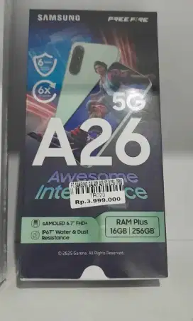 SAMSUNG GALAXY A26 5G 8+8/256 ATLANTIS DAHSYAT
