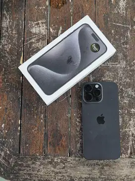 iPhone 15 Pro Max Black 256GB Garansi Resmi iBox Mulus Fullset Origina
