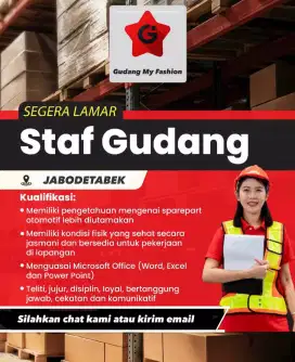 LOWONGAN STAFF GUDANG