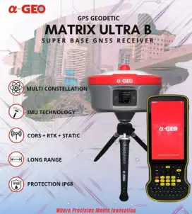 Gps geodetik alpa geo matrix ultra base rover matrix  Vi ar laser