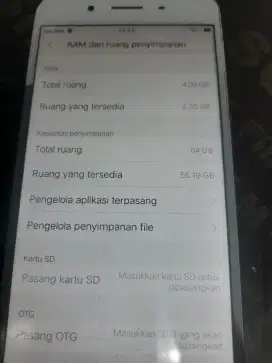 Vivo y66 ram 4 normal no minus