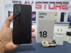 OPPO A18 RAM 4+4/128GB ORIGINAL LENGKAP FULSET BAWAAN PABRIK