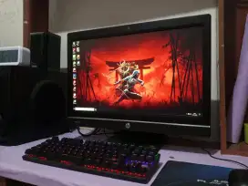 Pc AIO HP gaming dan editing (intel core i5 gen4,,ram 8gb,,monitor 22)