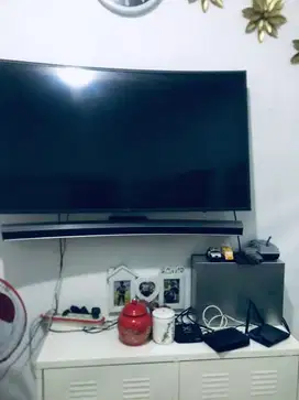 Tv samsung curve sounround soundbar 50 inch