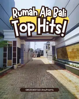 Rumah 2 Lantai Gaya Bali - Akses Cepat LRT dan TOL