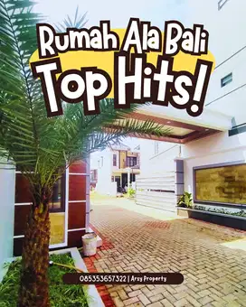 Bali Style House -Hunian yang menghadirkan ketenangan. Akses LRT & TOL